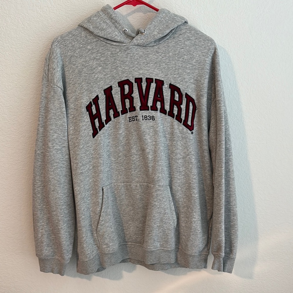 Harvard Gray Hoodie Sweatshirt